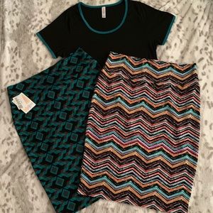 LuLaRoe Classic T and Cassie Skirt Outfit